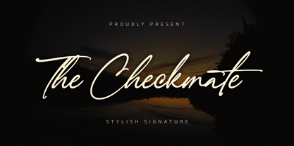 The Checkmate Font Poster 1