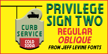 Privilege Sign Two JNL Font Poster 1