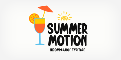 Summer Motion Font Poster 1