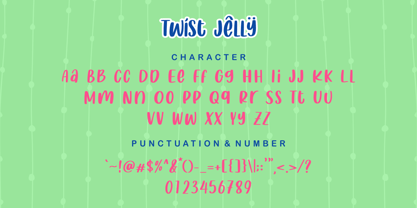 Twist Jelly Font Poster 9
