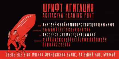 ST Agitaciya Font Poster 2