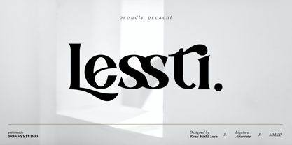 Lessti Font Poster 1