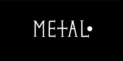 Metal DD Font Poster 5