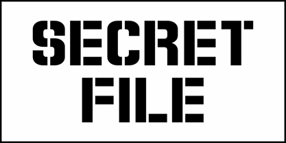 Secret File JNL Font Poster 2