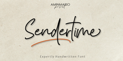 Sendertime Font Poster 1