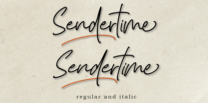 Sendertime Font Poster 9