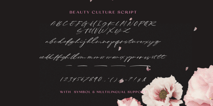 Beauty Culture Font Poster 8