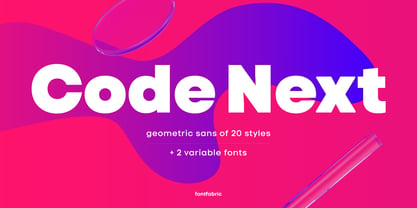 Code Next Font Poster 1