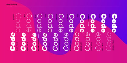 Code Next Font Poster 2