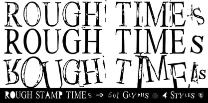 Rough Stamp Times Fuente Póster 2