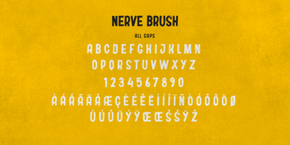 Nerve Brush Font Poster 6