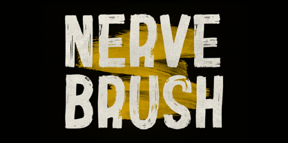 Nerve Brush Font Poster 1
