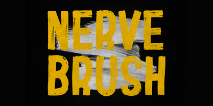 Nerve Brush Font Poster 8