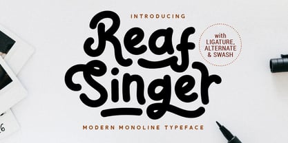 Reaf Singer Font Poster 1