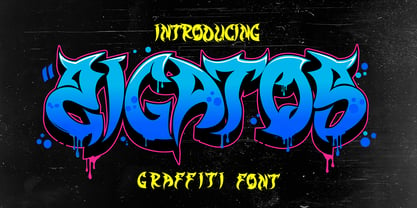 Zigatos Graffiti Font Poster 1