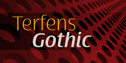 Terfens Gothic Police Affiche 1