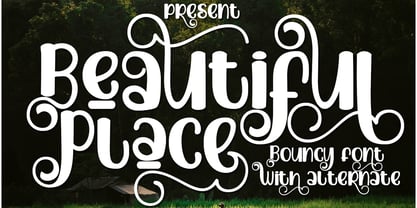 Beautiful Place Font Poster 1