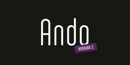 Ando Font Poster 1