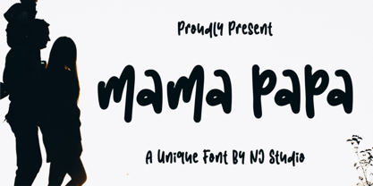 Mama Papa Font Poster 1