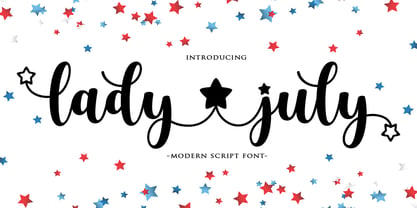Lady July Font Poster 1