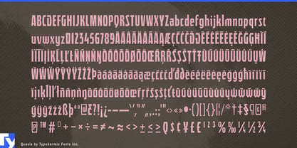 Quasix Font Poster 7