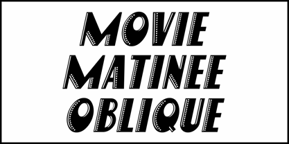 Movie Matinee JNL Font Poster 4