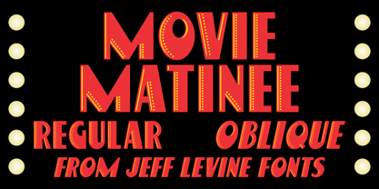 Movie Matinee JNL Font Poster 1