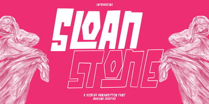 MC Sloanstone Outline Font Poster 1