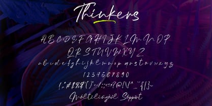 Thinkers Font Poster 10