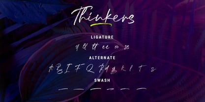 Thinkers Font Poster 11