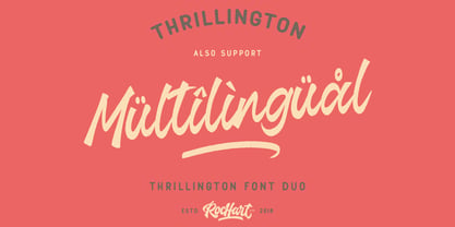 Thrillington Font Poster 7