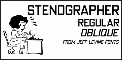 Stenographer JNL Font Poster 1