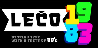 Leco 1983 Font Poster 1