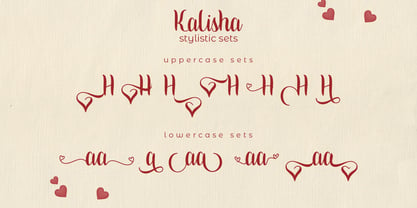 Kalisha script Font Poster 7