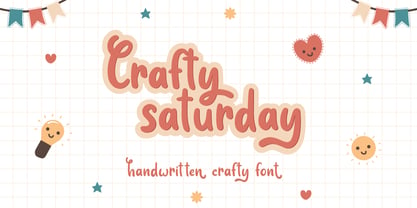 Crafty Saturday Font Poster 1