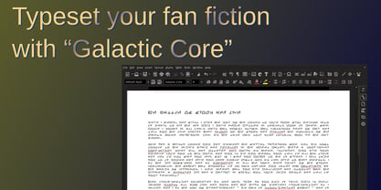 Galactic Core Font Poster 3