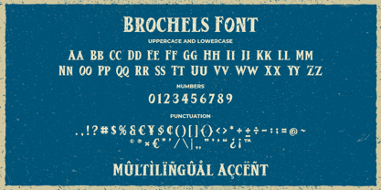 Brochels Font Poster 2