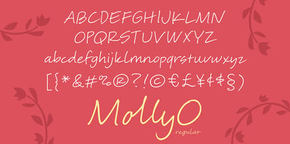 MollyO Font Poster 1
