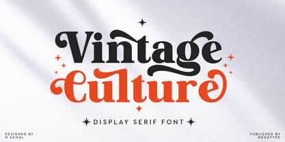 Vintage Culture Font Poster 1