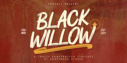 Black Willow Font Poster 1
