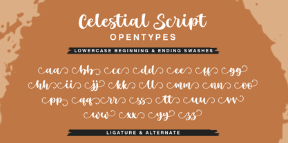 Celestial Script Font Poster 7