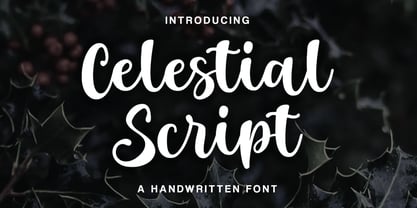 Celestial Script Font Poster 1
