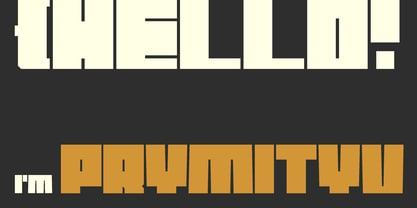 Prymityv Font Poster 1