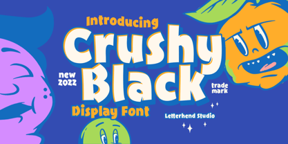 Crushy Black Font Poster 1