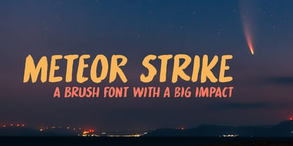 Meteor Strike Font Poster 1