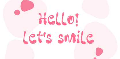 Cute Bubble Font Poster 2