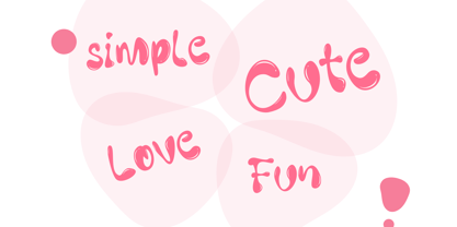 Cute Bubble Font Poster 11