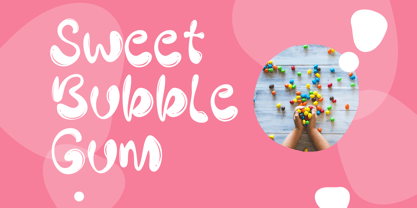 Cute Bubble Font Poster 3