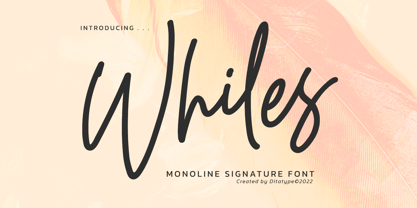 Whiles Font Poster 1
