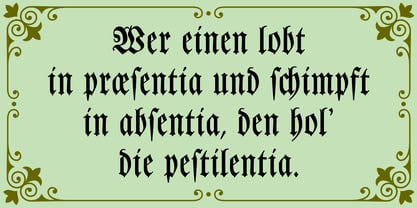 Leibniz Fraktur Font Poster 4